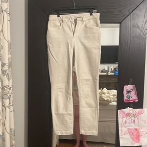 Good American Good Legs Straight, off-white/cream colored jeans. Worn Once
